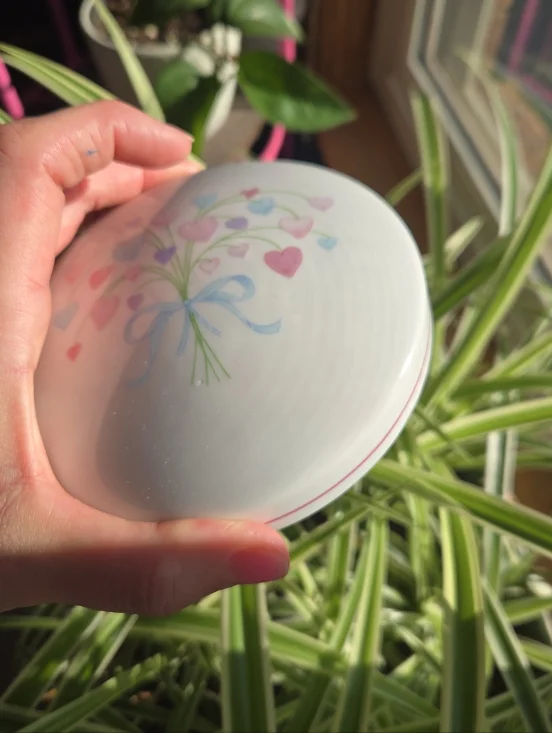 ​🎀 Vintage 1987 FTD Pastel Blue Bow Porcelain Canister 🎀 Coquette Preppy - Picture 6 of 11